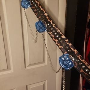 xlxxl leopard pentagram belt